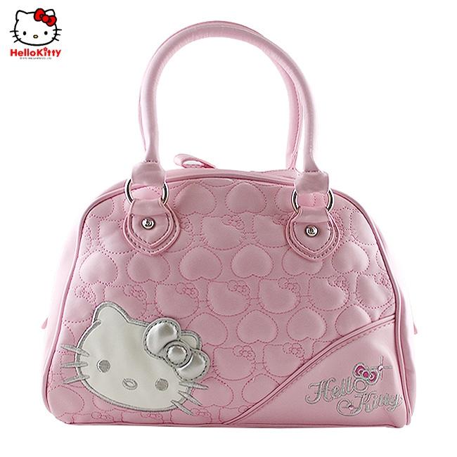 HelloKitty绣桃心粉色女士手提包 HK-9030-XF
