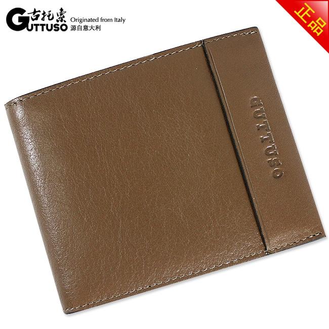 古托索时尚牛皮真皮正品钱包卡套 皮夹 钱夹男 皮具 品牌钱包短款 G-8100C