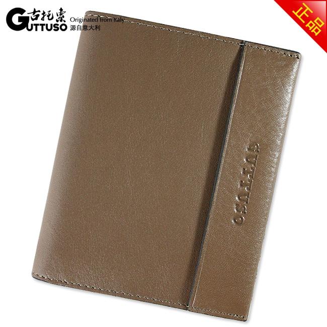 古托索时尚新款正品牛皮钱包卡套 皮夹 皮具职业真皮短款男包包包 G-8100B